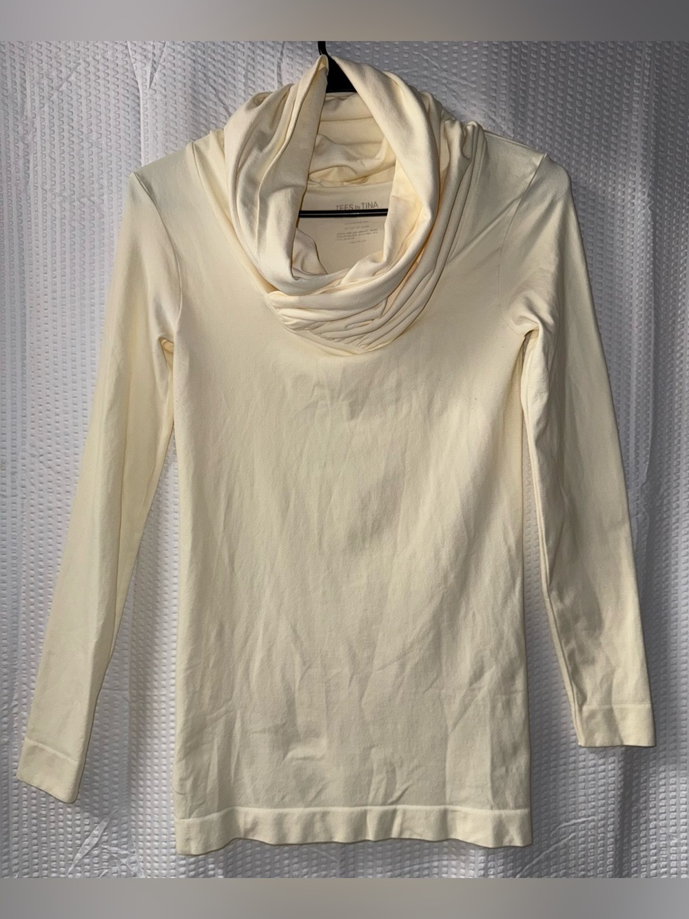 Tees By Tina Long Sleeve Cowl Neck Top